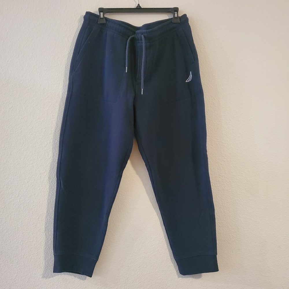 Nautica Navy Blue Men's Sweatpants, Size L